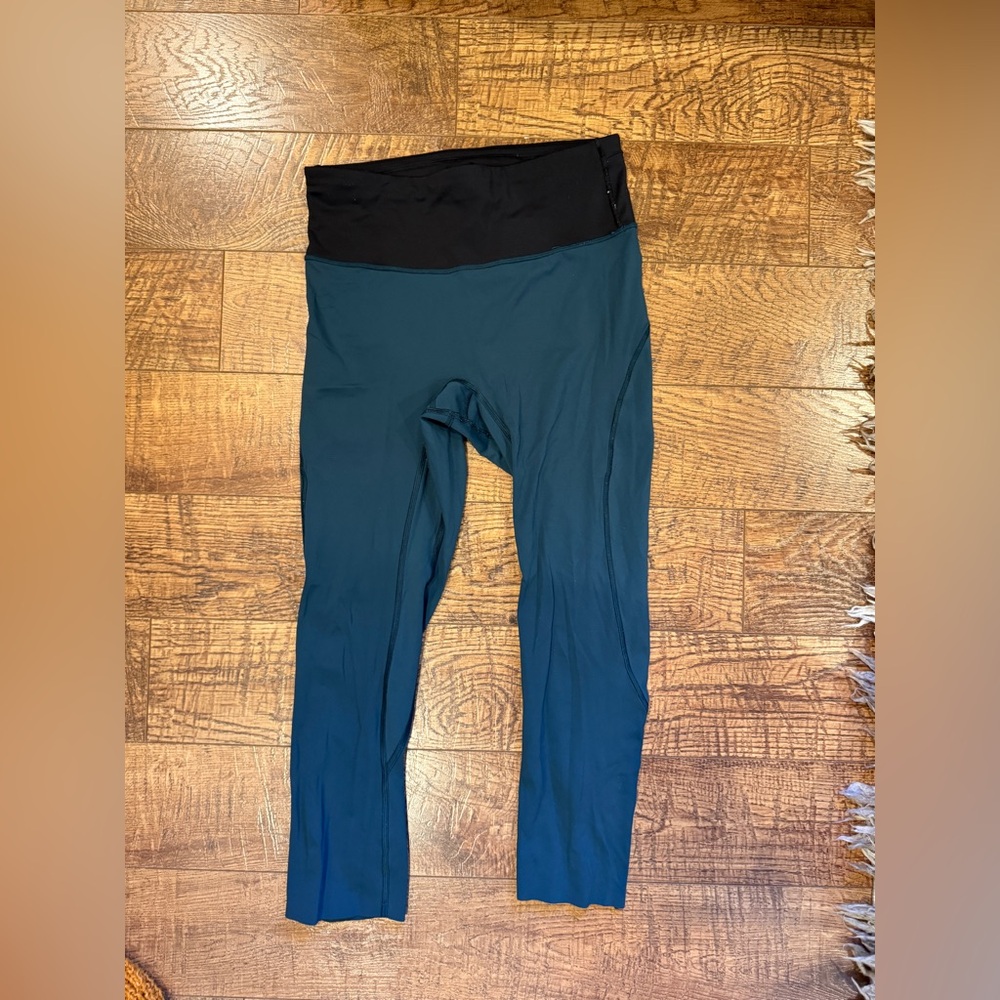 Lululemon Athletica Teal and Black Leggings